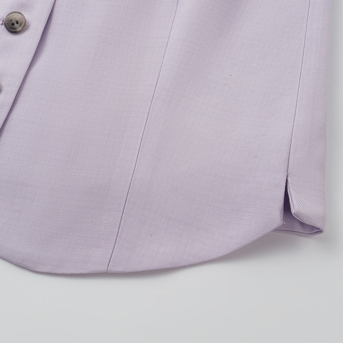 "Speak Sleek" Luxury Lightweight Linen Texture Acetate Tie-Strap Suit Vest—Lilac