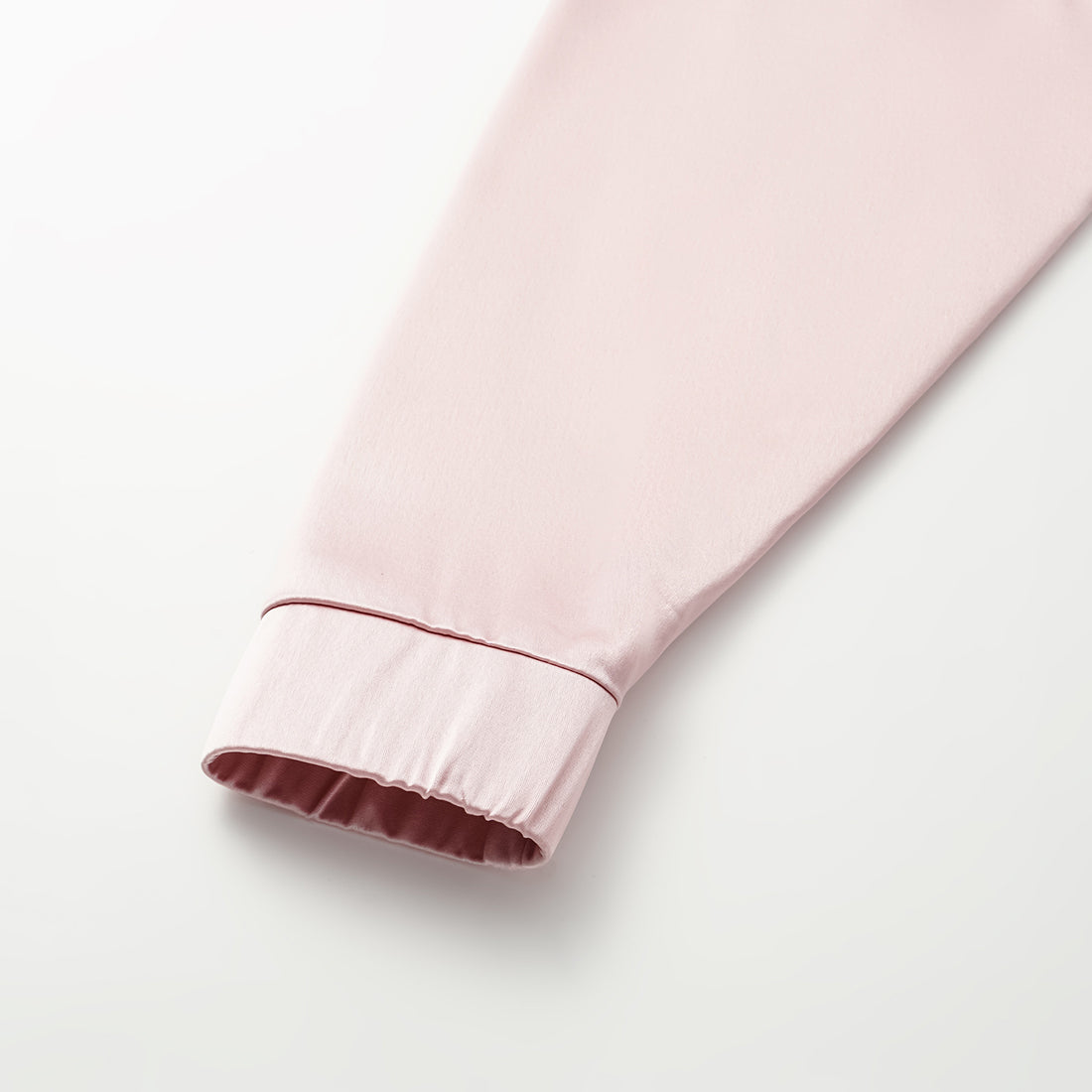 “Easy Go Chic.” Satin Acetate Lounge Suit—Pink