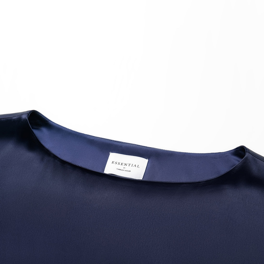 “Easy Go Chic.” Satin Acetate Leisure Suit—Blue