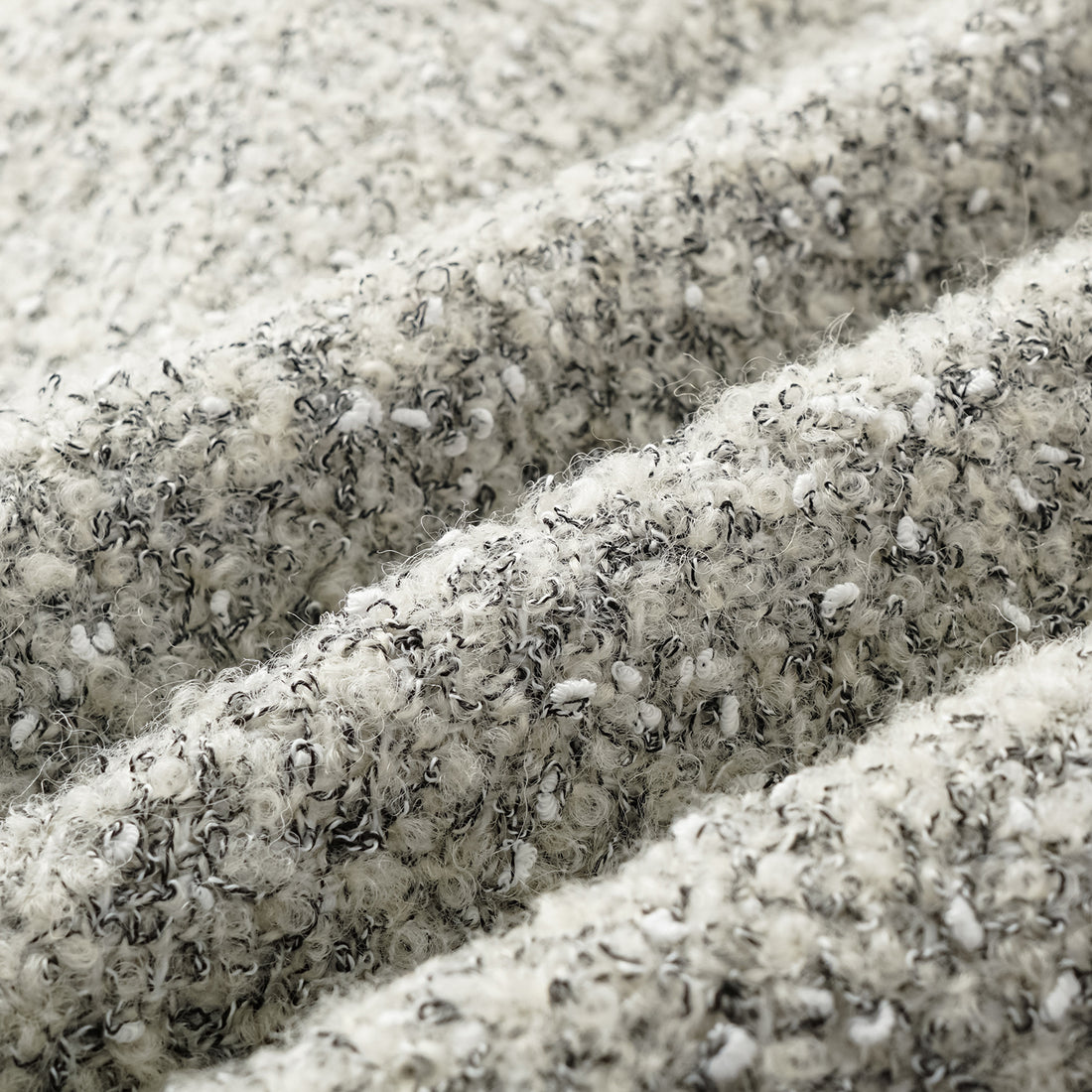 "Chelsea Citywalk." Italian Textured Tweed Classic No.6 Jacket—Silver Ash