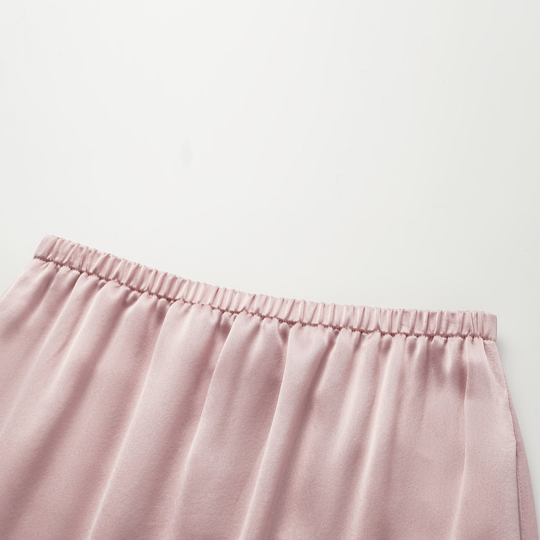 “Easy Go Chic.” Satin Acetate Lounge Suit—Pink