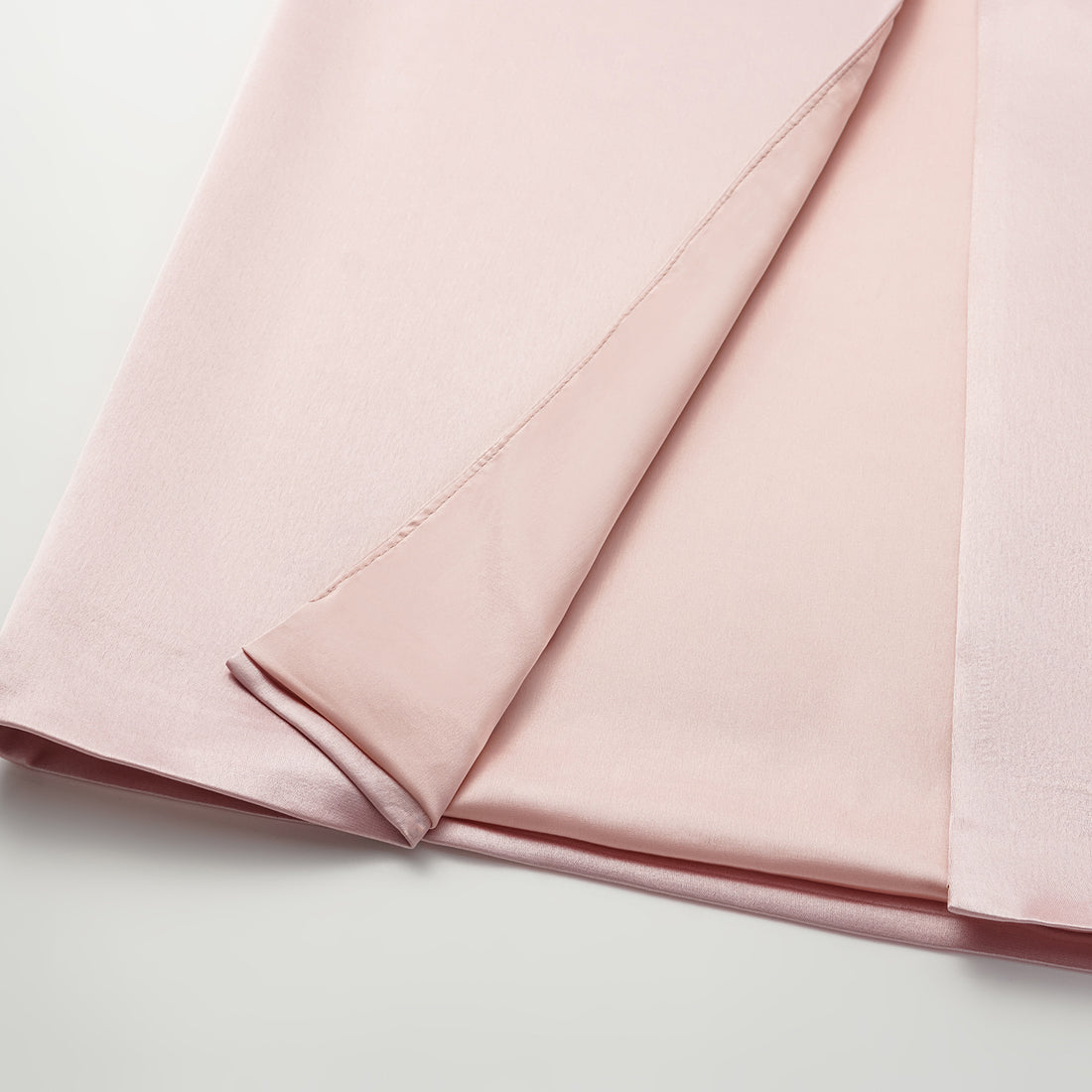 “Easy Go Chic.” Satin Acetate Lounge Suit—Pink