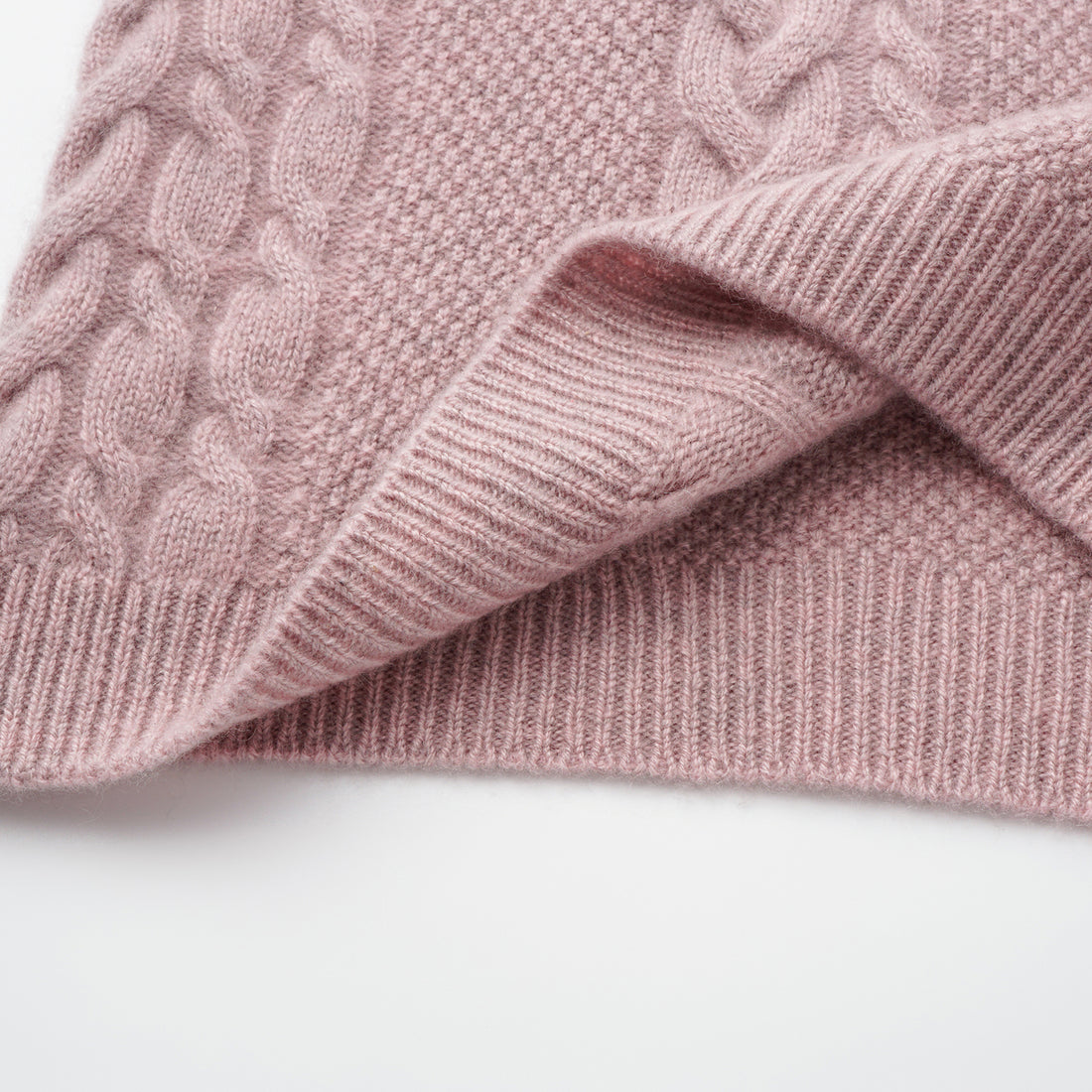 “Spring Diary” 100% Cashmere 立體編結針織短褲—Rosé Manuscript玫瑰詩稿
