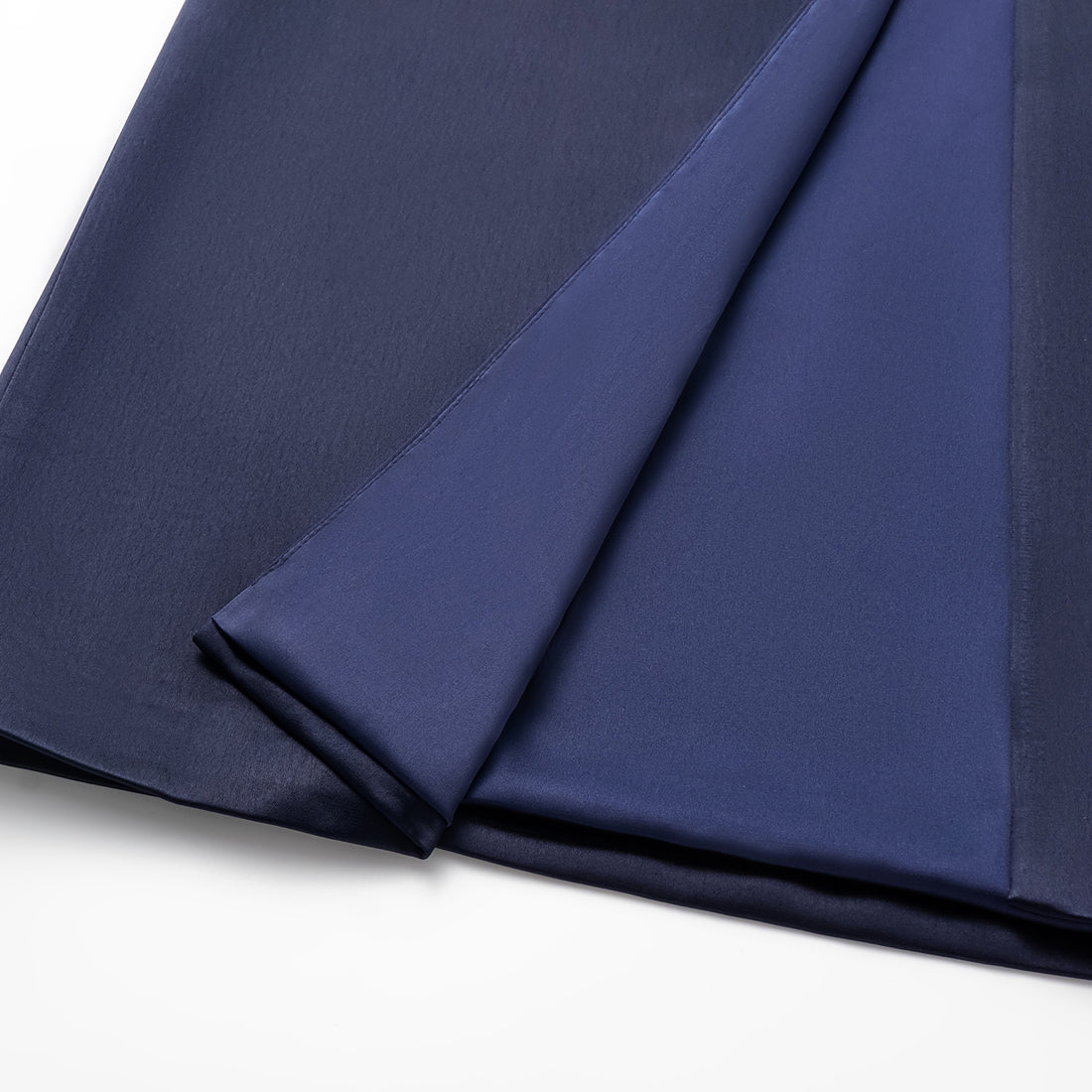 “Easy Go Chic.” Satin Acetate Leisure Suit—Blue