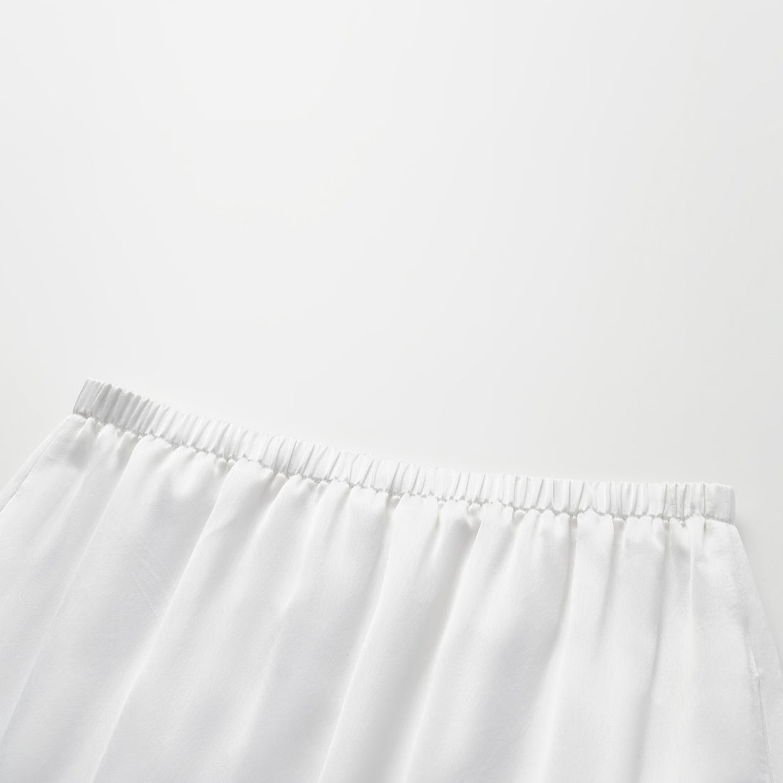 “Easy Go Chic.” Satin Acetate Leisure Suit—White