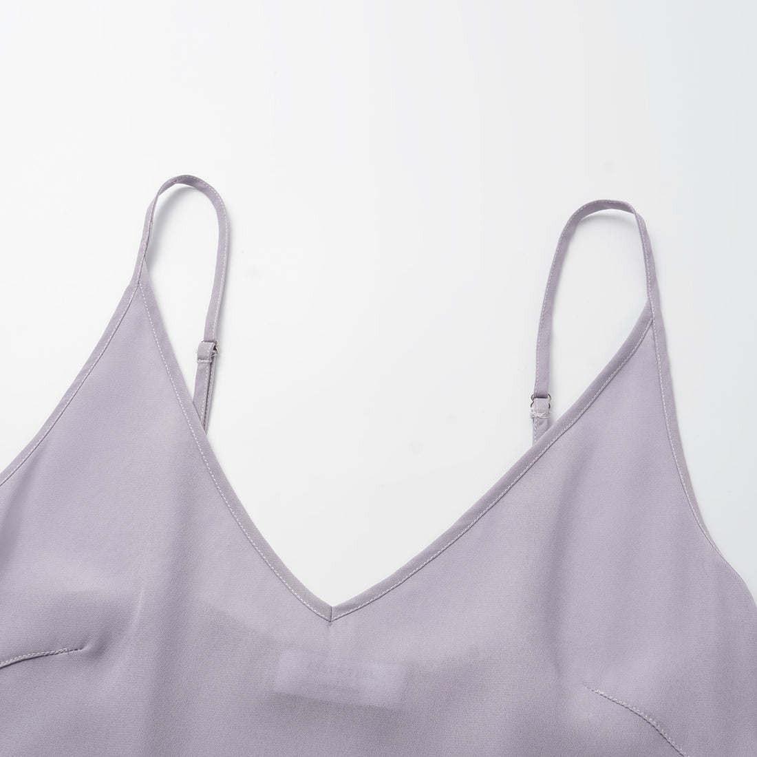 "Tea Banquet" Luxury Beaded Lace Spaghetti Strap Tank Top - Silver