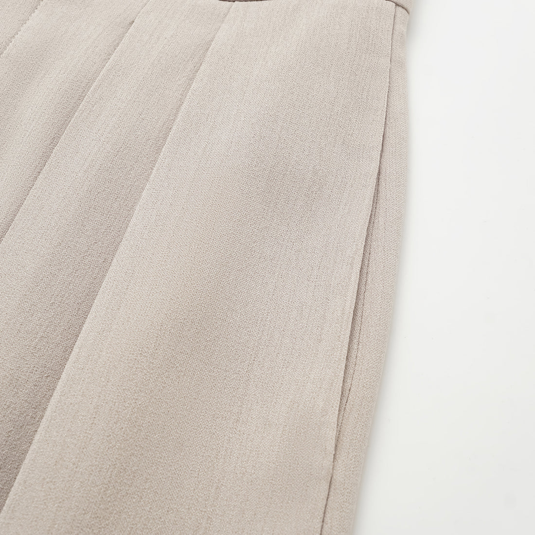 "Autumn Diary" Korean super stretch drape texture fabric special cut wide leg trousers - gray and white