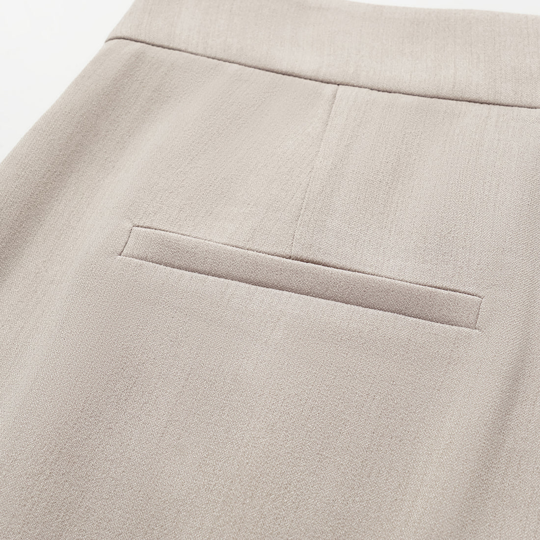 "Autumn Diary" Korean super stretch drape texture fabric special cut wide leg trousers - gray and white
