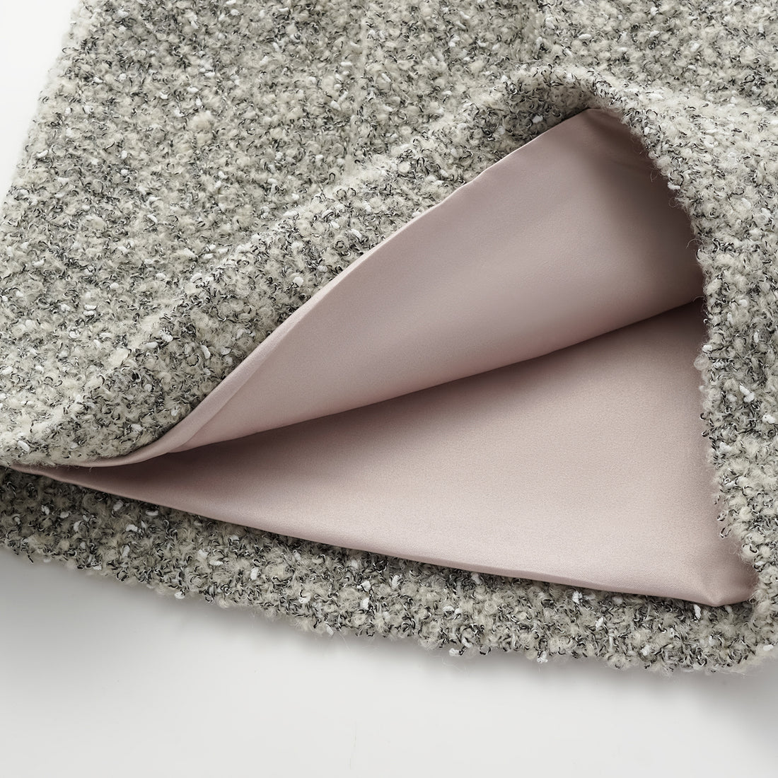 "Chelsea Citywalk." Italian Textured Tweed Shorts—Silver Ash