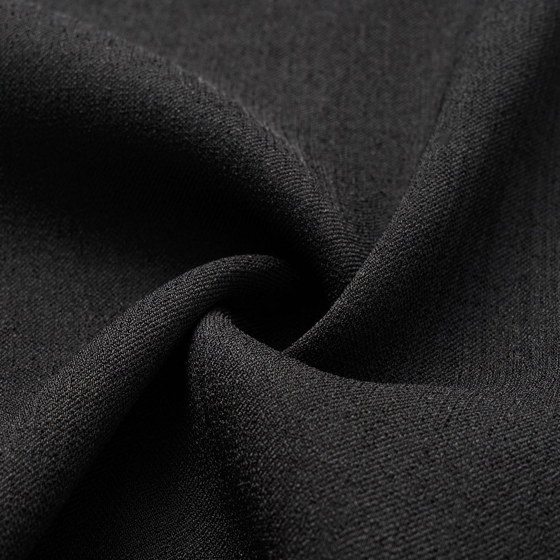 "Autumn Diary" Korean super stretch drape texture fabric special cut wide leg trousers - black