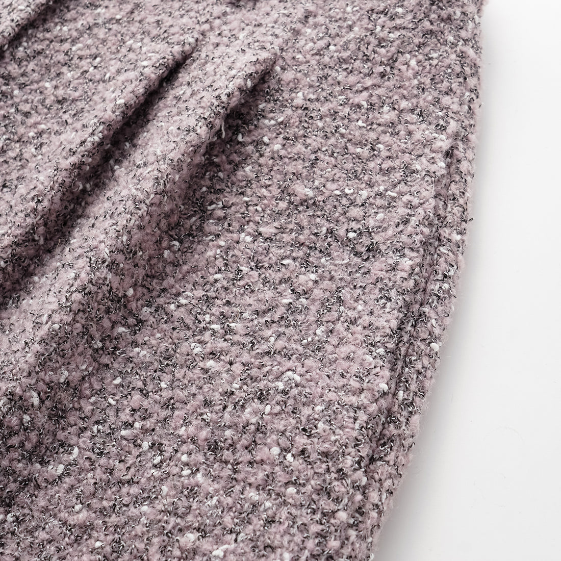 "Chelsea Citywalk." Italian Textured Tweed Shorts—Lavender Haze
