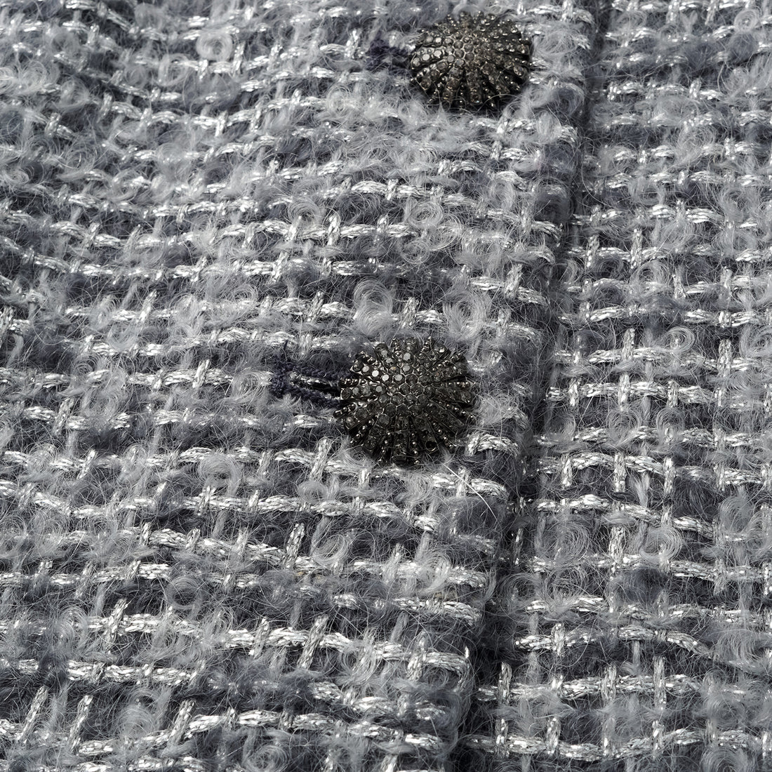 "Breeze boucle" British top light tweed vest - Starlit Smoke