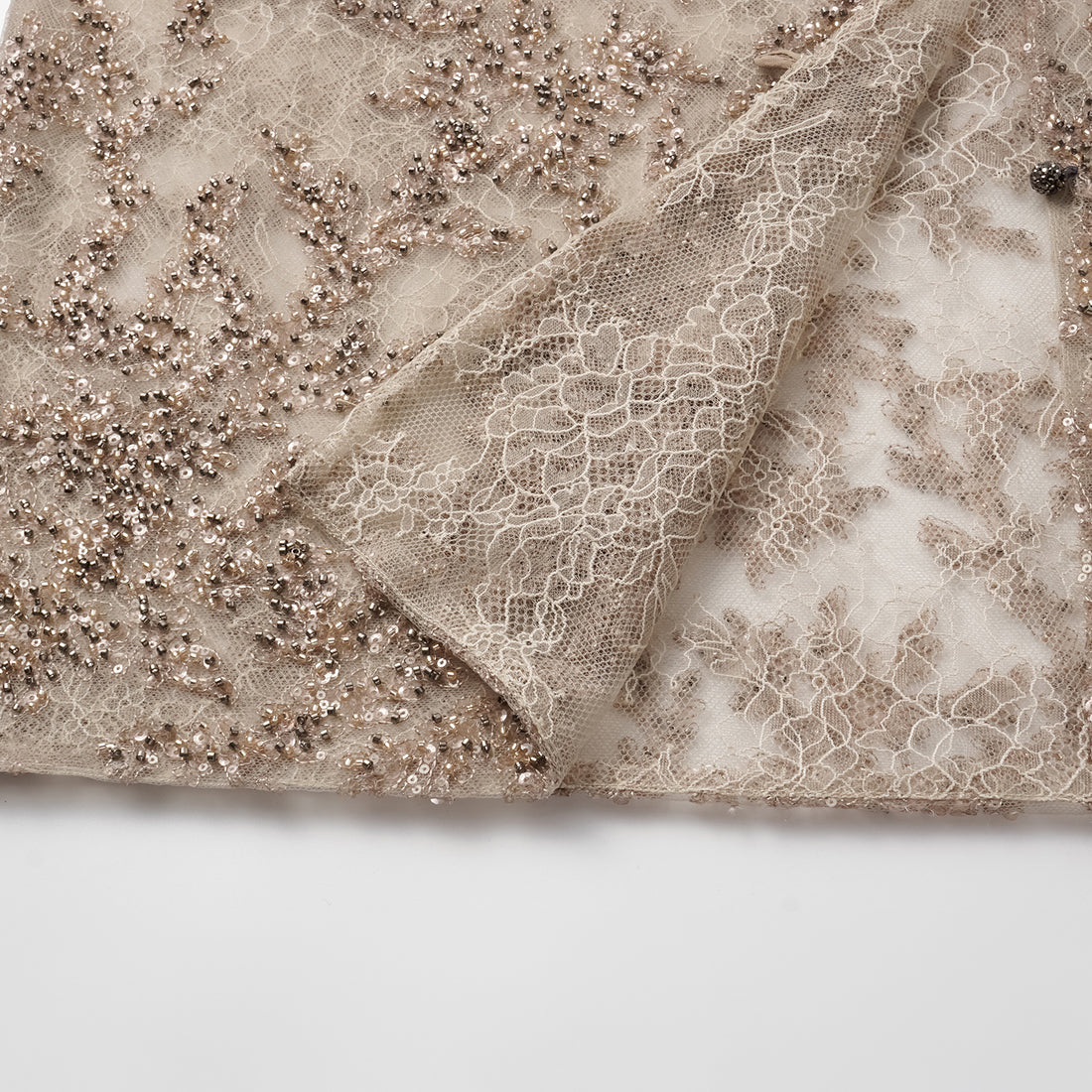"Tea Banquet" Luxury Beaded Lace Light Chinese Style Cape Jacket - Gold