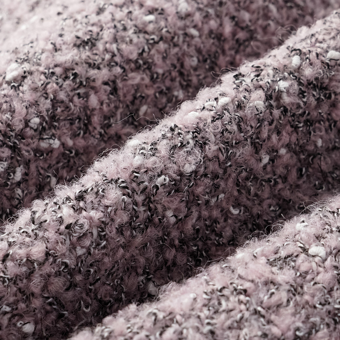 "Chelsea Citywalk." Italian Textured Tweed Shorts—Lavender Haze