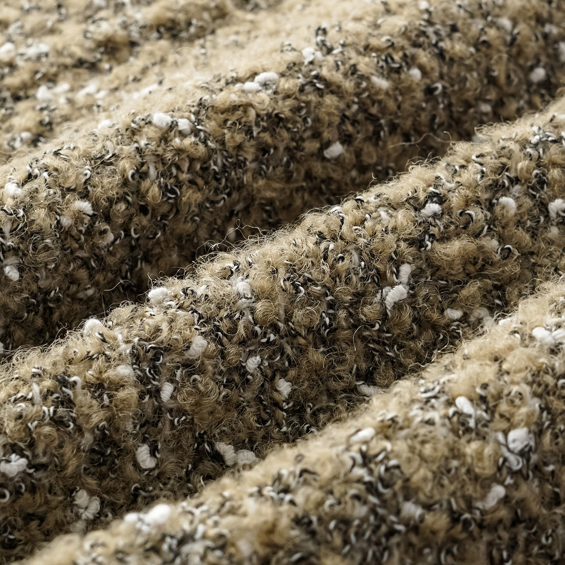 "Chelsea Citywalk." Italian Textured Tweed Shorts—Amber Moss