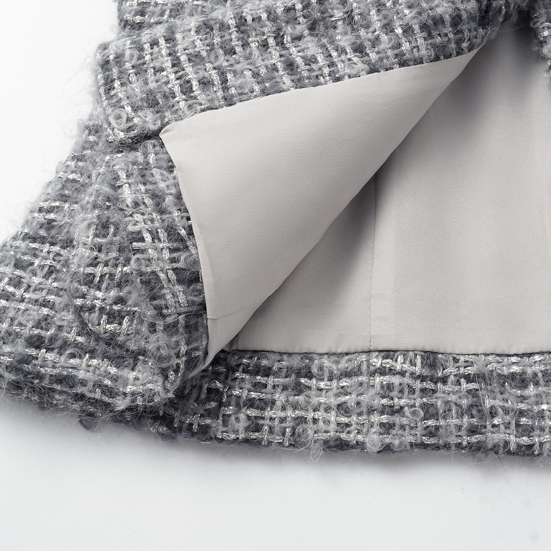 "Breeze boucle" British top light tweed vest - Starlit Smoke