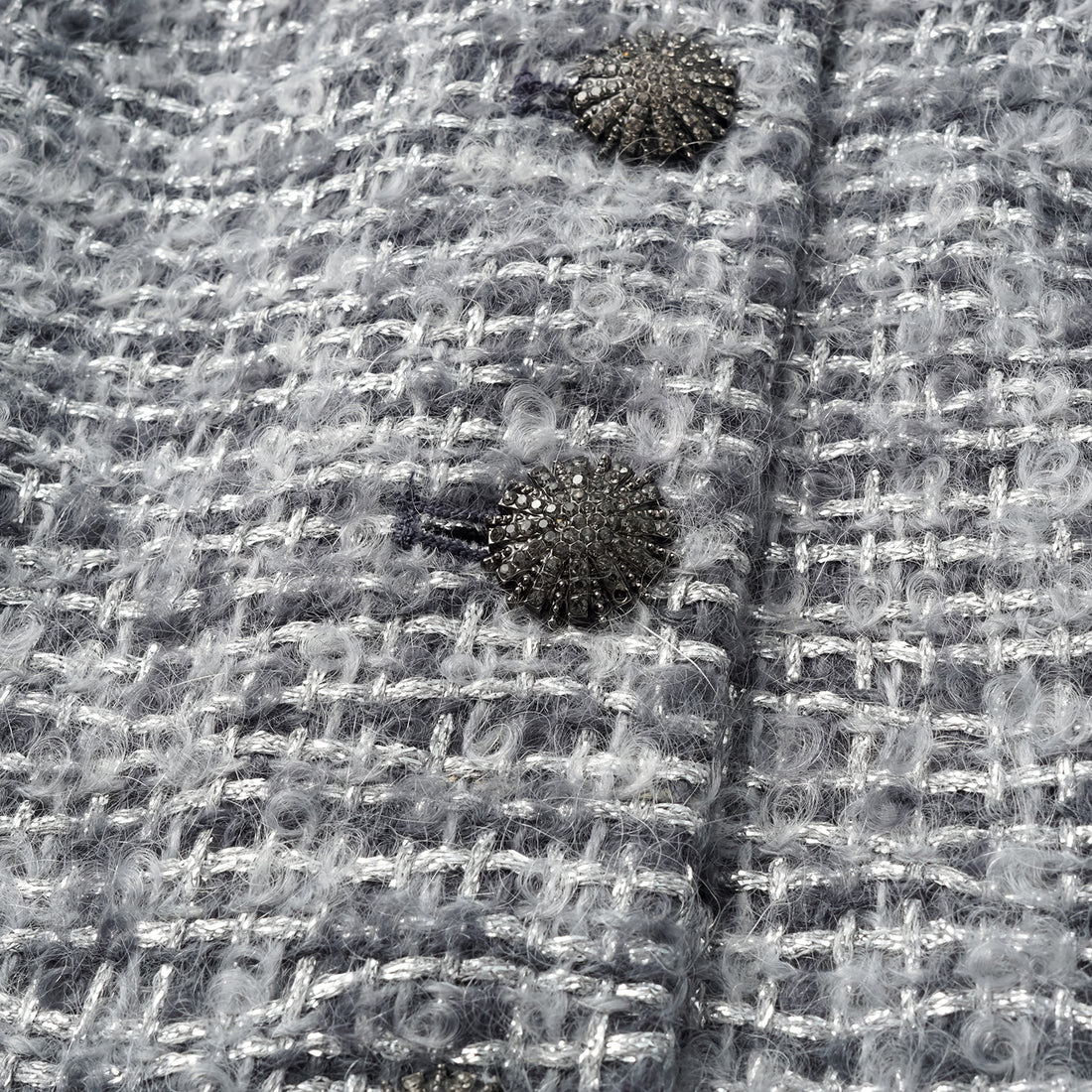 "Breeze boucle" British top light tweed vest - Starlit Smoke
