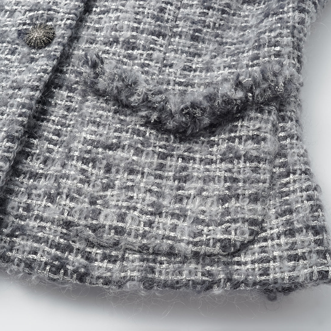 "Breeze boucle" British top light tweed vest - Starlit Smoke