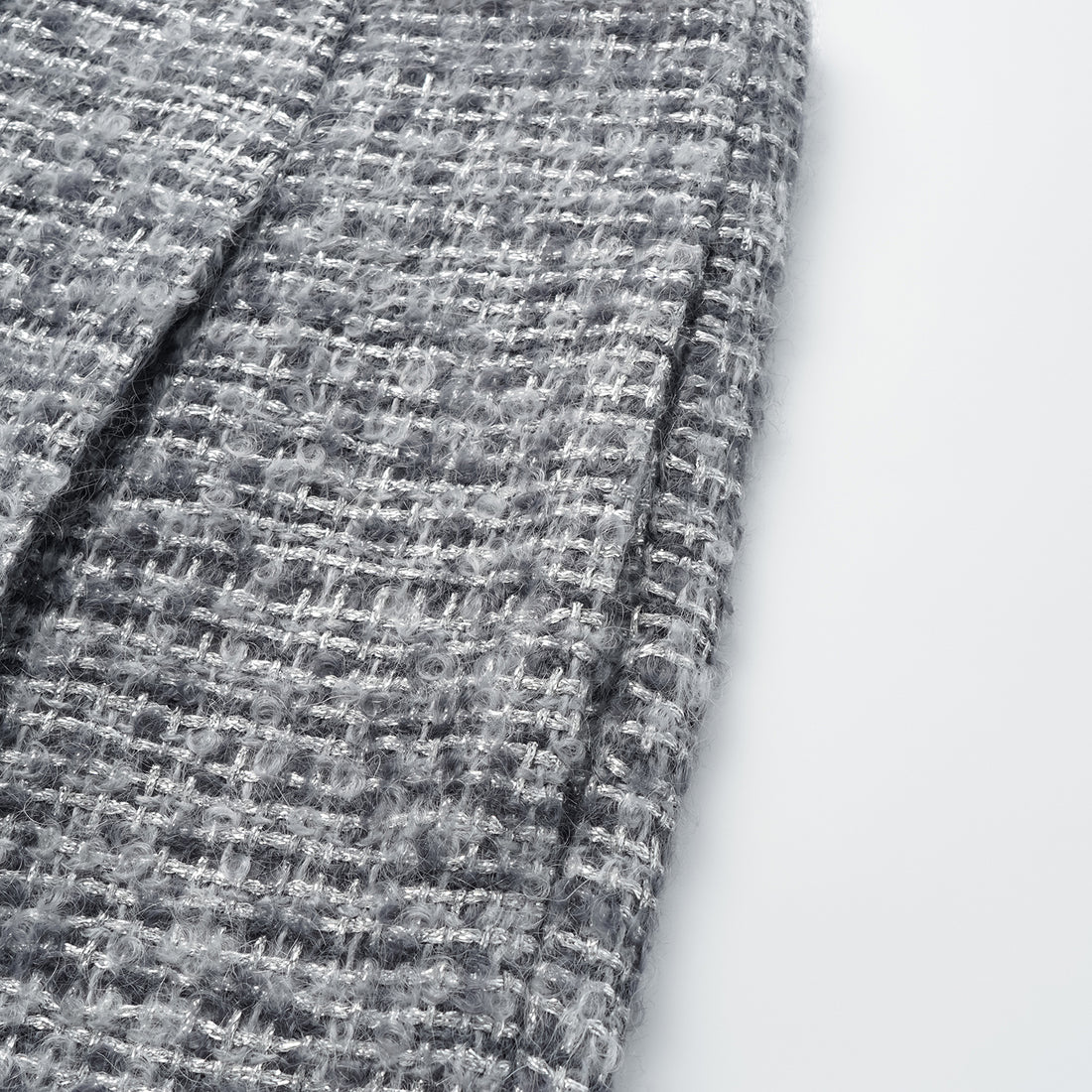 "Breeze boucle" British top light tweed shorts - Starlit Smoke