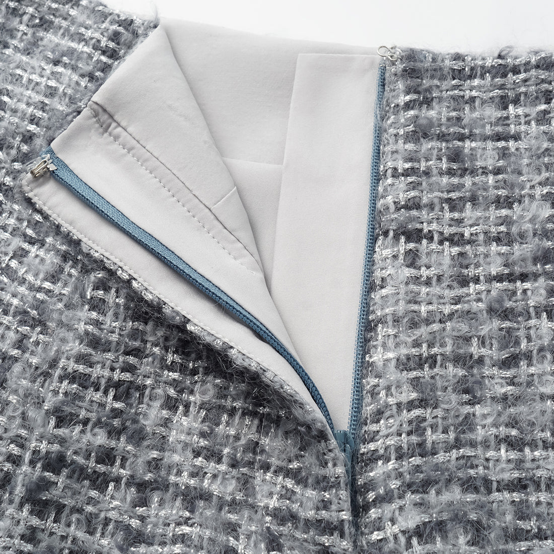 "Breeze boucle" British top light tweed shorts - Starlit Smoke