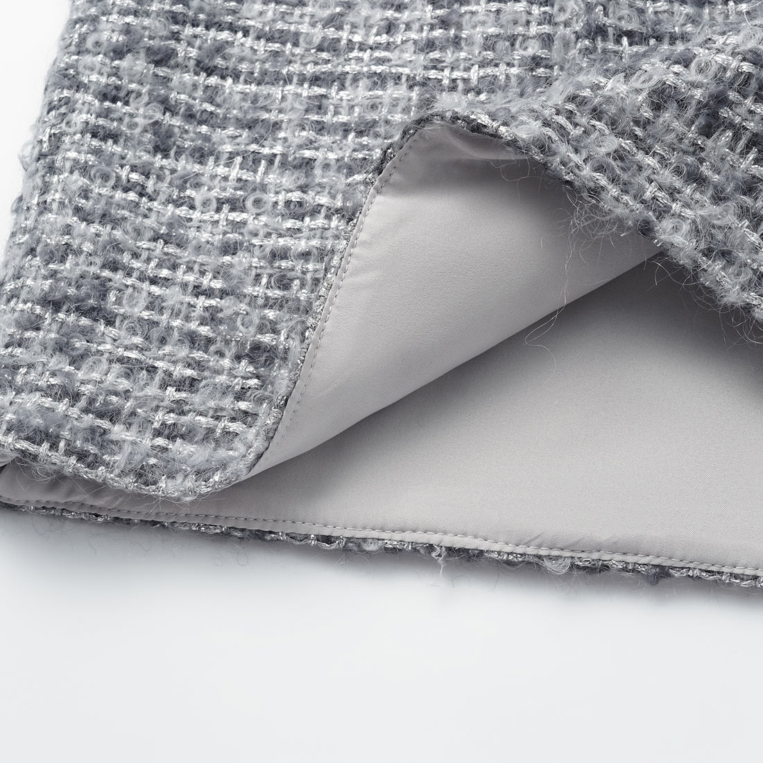 "Breeze boucle" British top light tweed shorts - Starlit Smoke