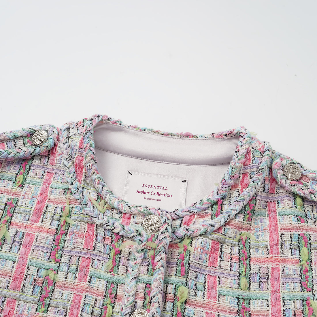 "Arcade of CherJoy Atelier." French summer light tweed vest vest - Parfum de Sucre