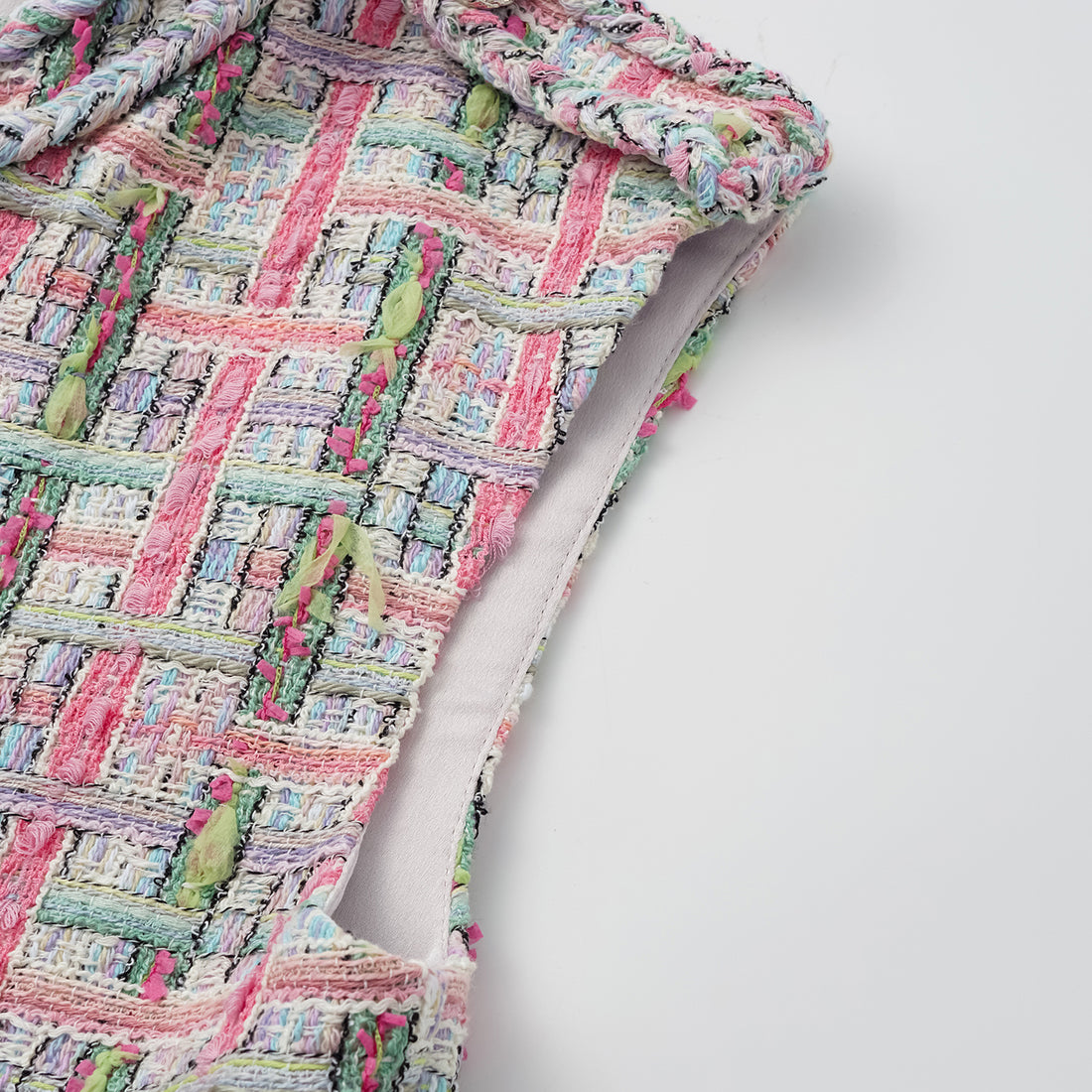 "Arcade of CherJoy Atelier." French summer light tweed vest vest - Parfum de Sucre