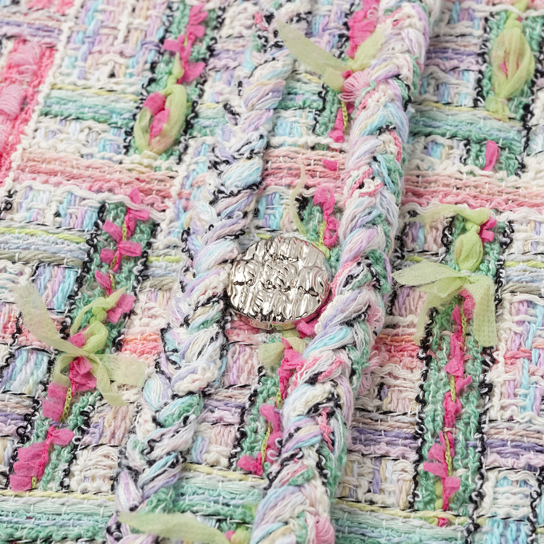 "Arcade of CherJoy Atelier." French summer light tweed vest vest - Parfum de Sucre