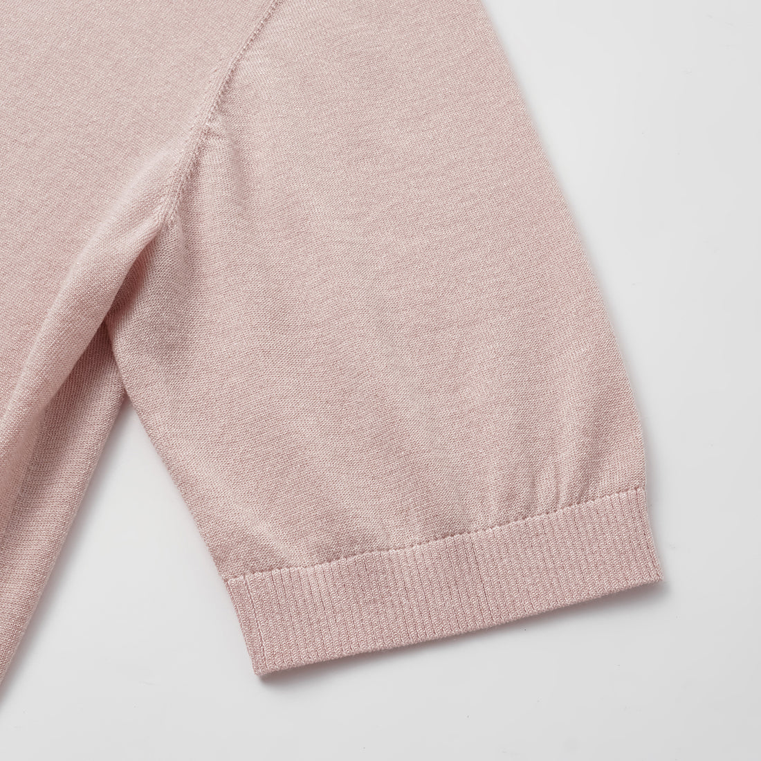 "Summer Diary" Cool Triacetate Cashmere Knit Short Sleeve Cardigan—LOVE