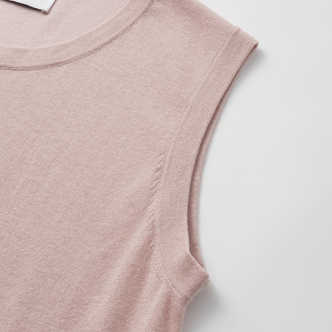 "Summer Diary" Cool Triacetate Cashmere Knit Vest—LOVE