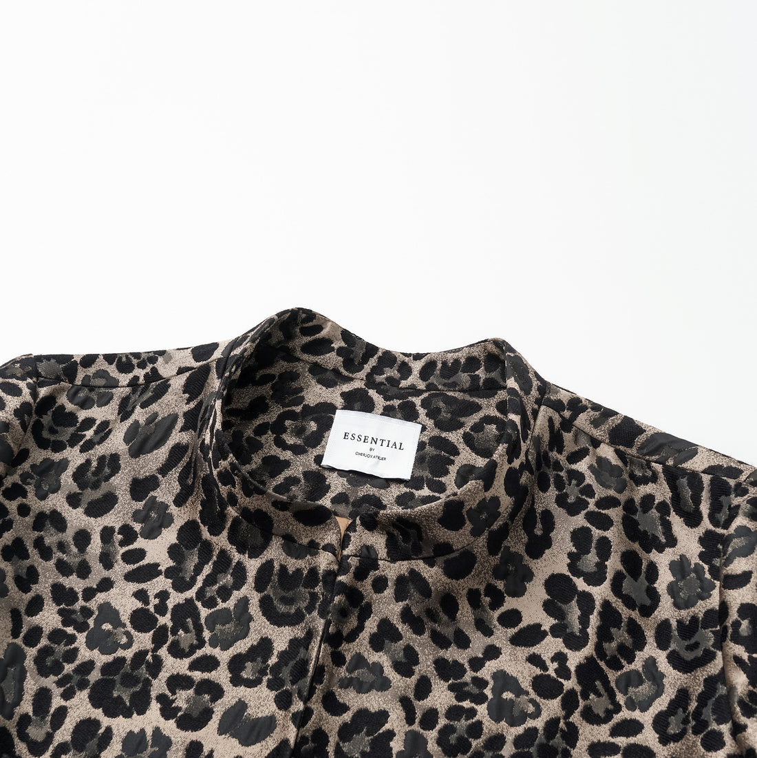 Italian wool jacquard three-dimensional tailoring new Chinese style jacket