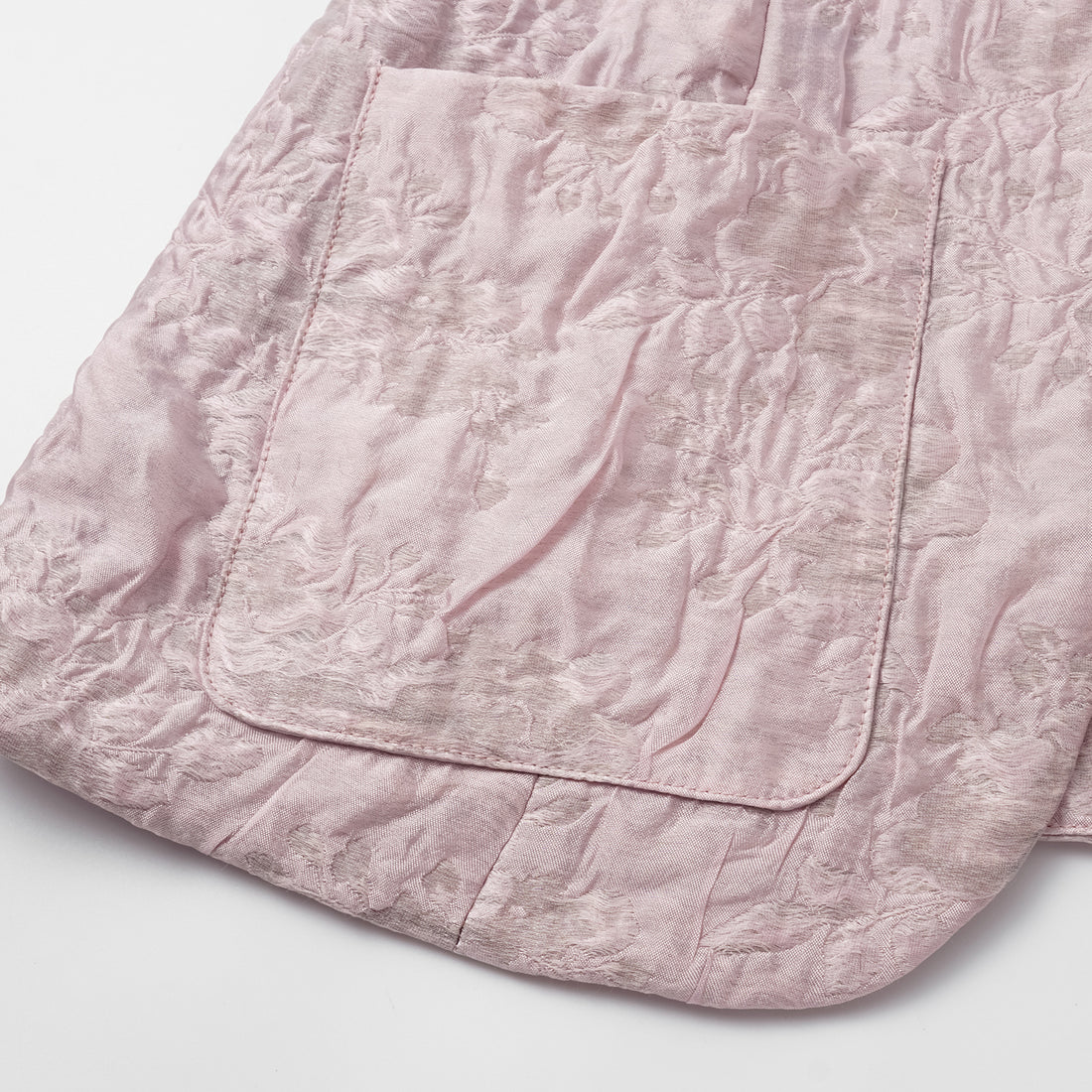 "Spring" Ice Crystal Jacquard Light Chinese Style Vest - Rose Dew