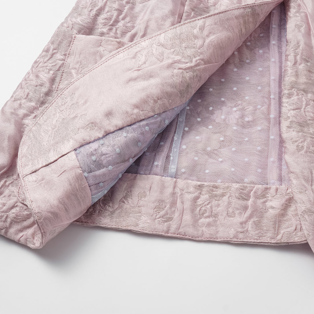 "Spring" Ice Crystal Jacquard Light Chinese Style Vest - Rose Dew