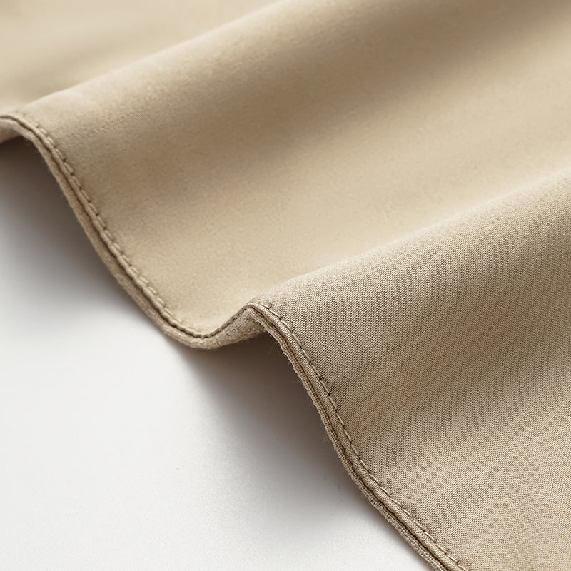 "Easy go Chic" Waffle Shoulder Pad Shirt/Shorts Set - Camel