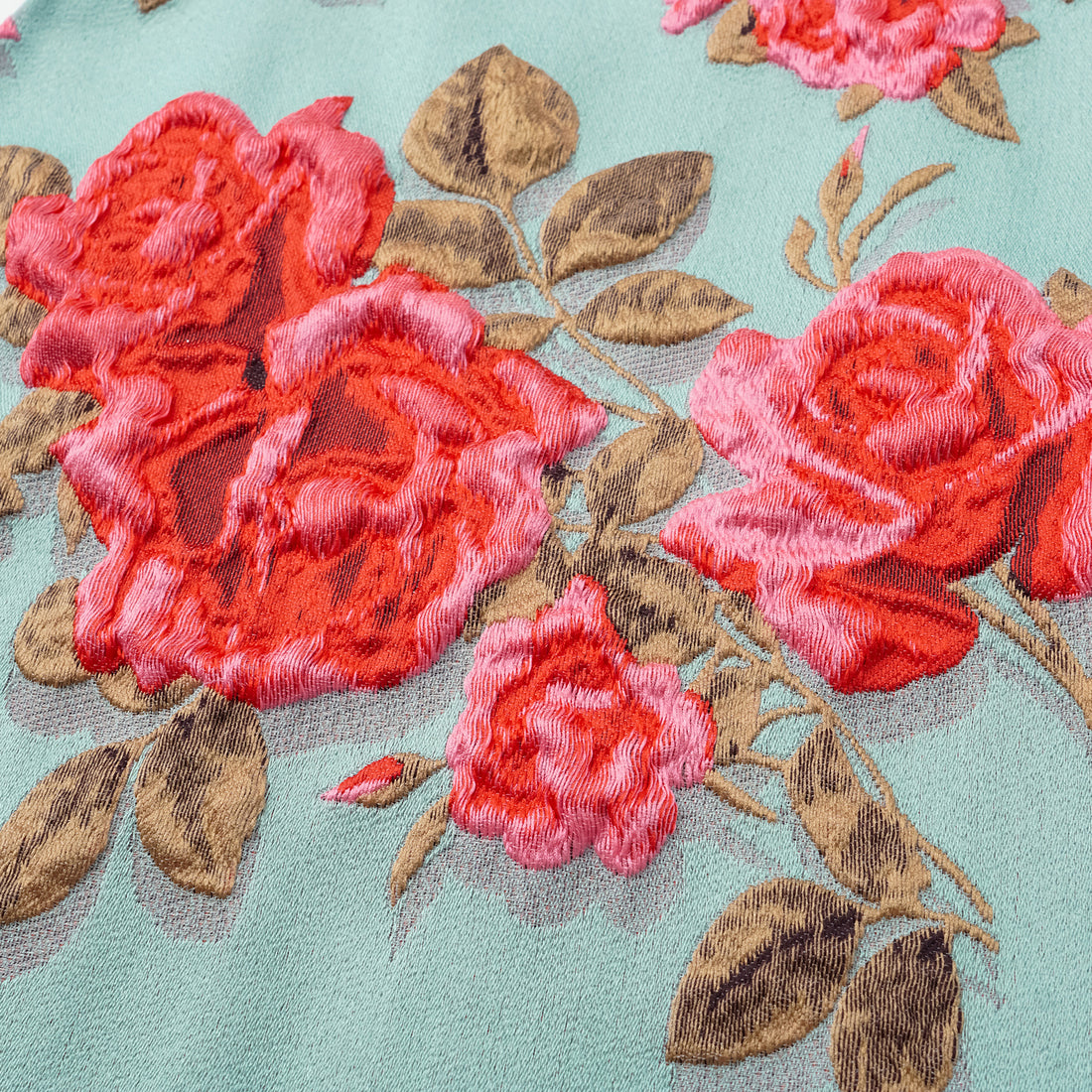"Imperial Garden Teatime" Italian three-dimensional jacquard light Chinese style vest