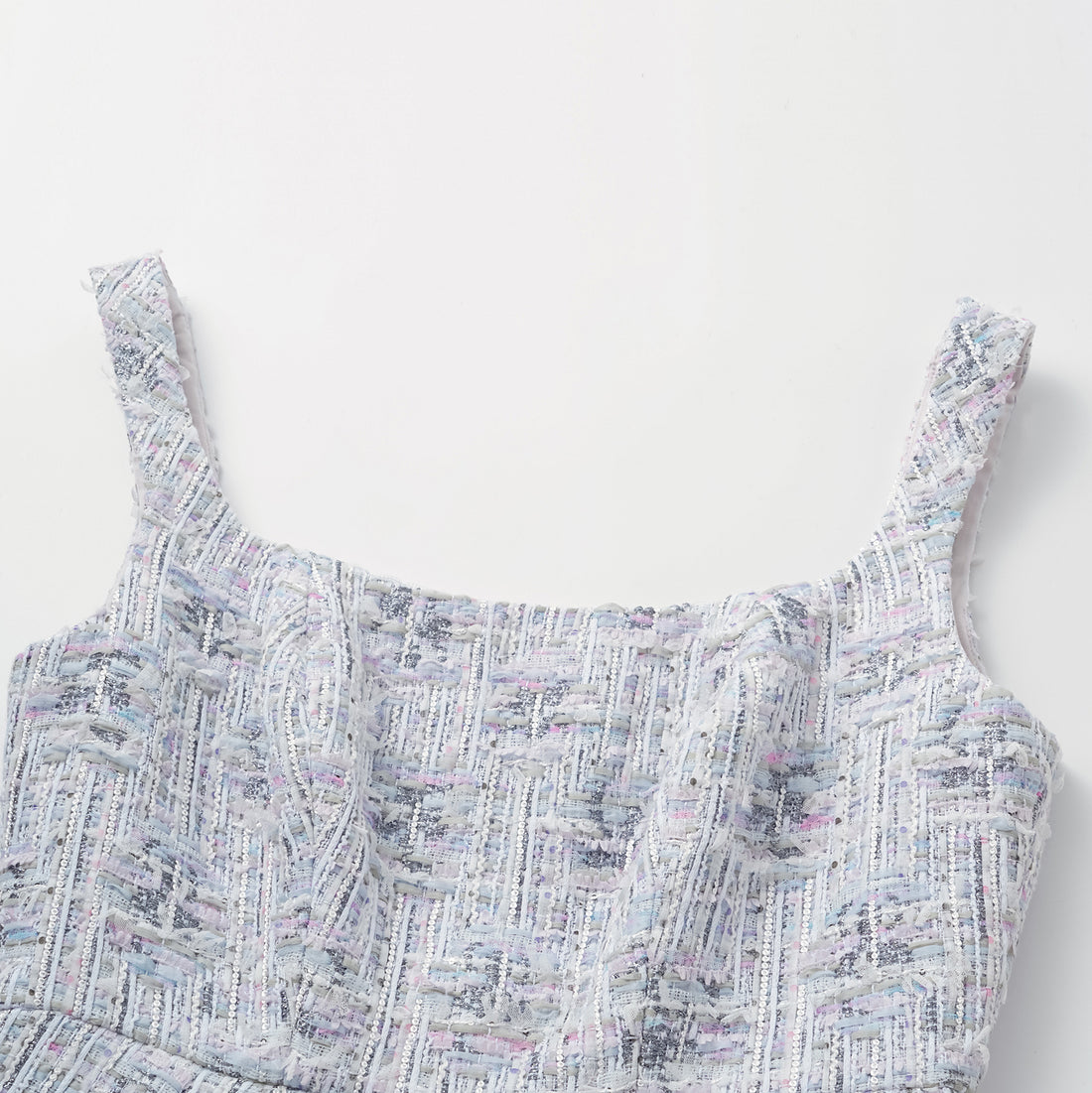 "Arcade of CherJoy Atelier." French summer light tweed three-dimensional tailoring dress
