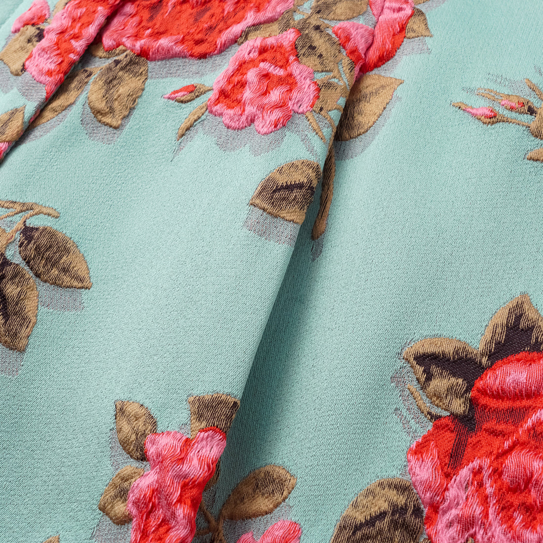 "Imperial Garden Teatime" Italian 3D Jacquard Shorts