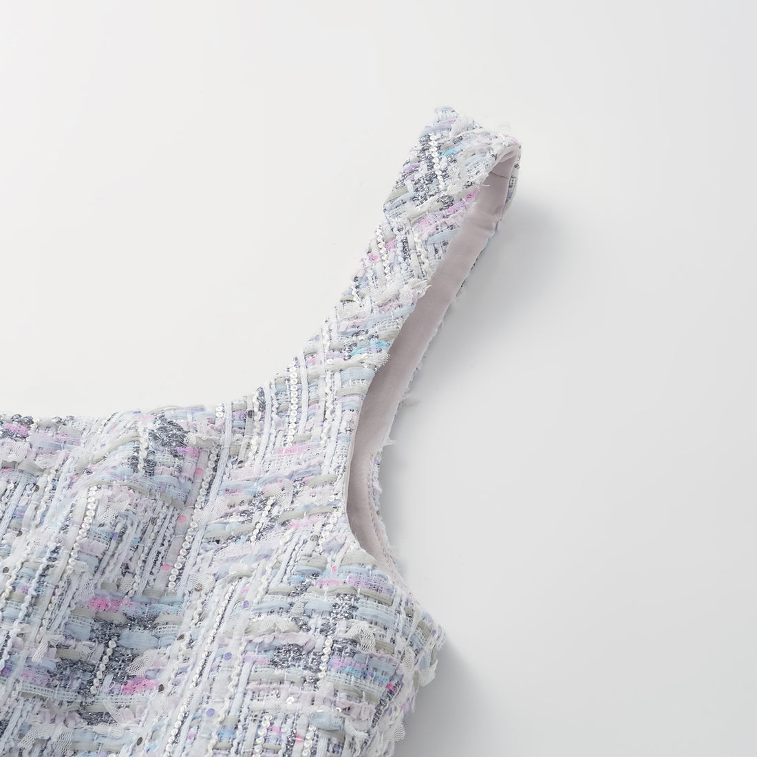 "Arcade of CherJoy Atelier." French summer light tweed three-dimensional tailoring dress