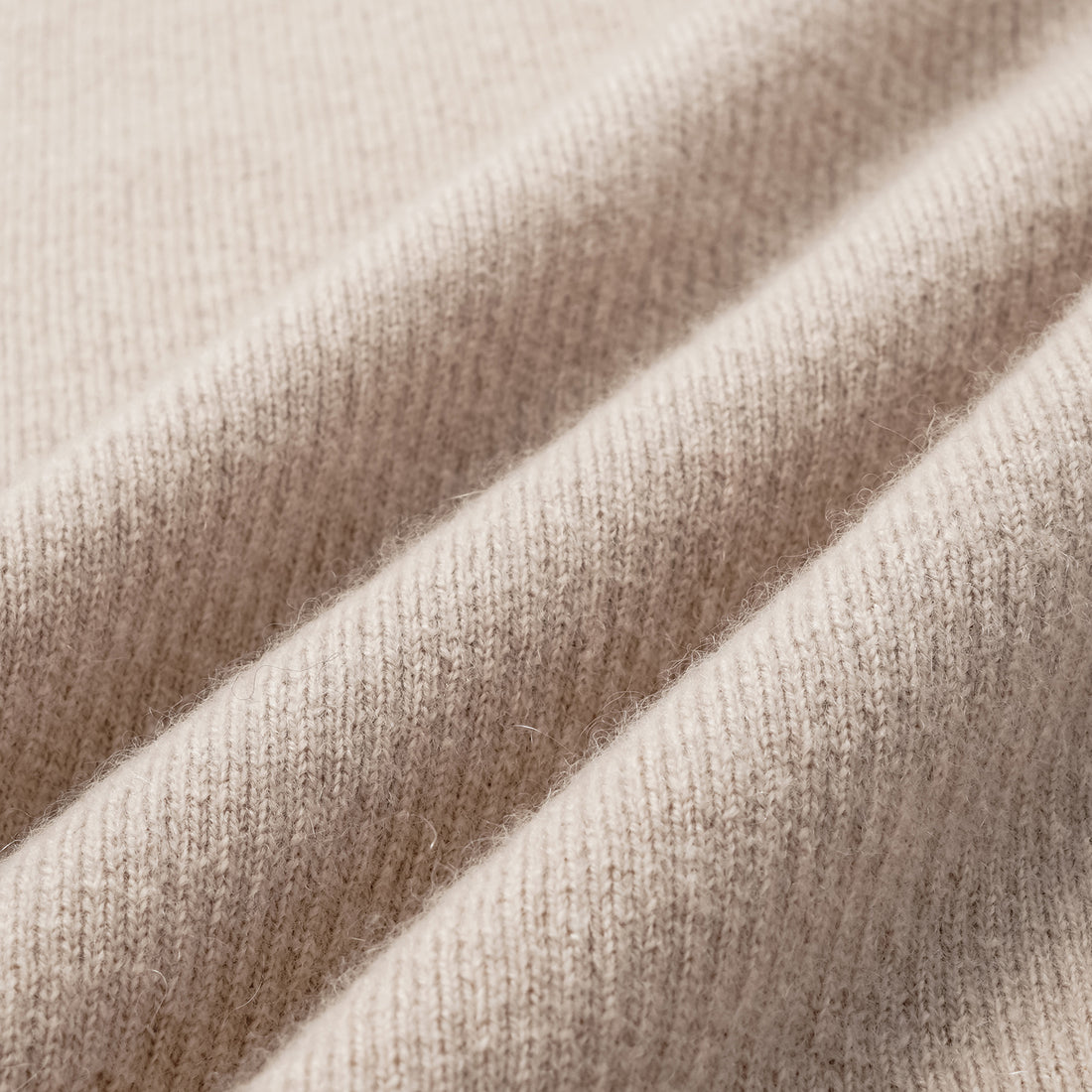 "Winter Diary" 100% Cashmere Heavyweight Three-Dimensional Pleated Wide-Leg Pants - Camel