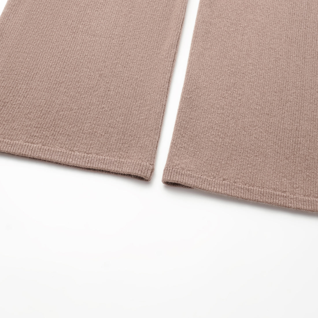 "Winter Diary" 100% Cashmere Heavyweight Three-Dimensional Pleated Wide-Leg Pants - Camel
