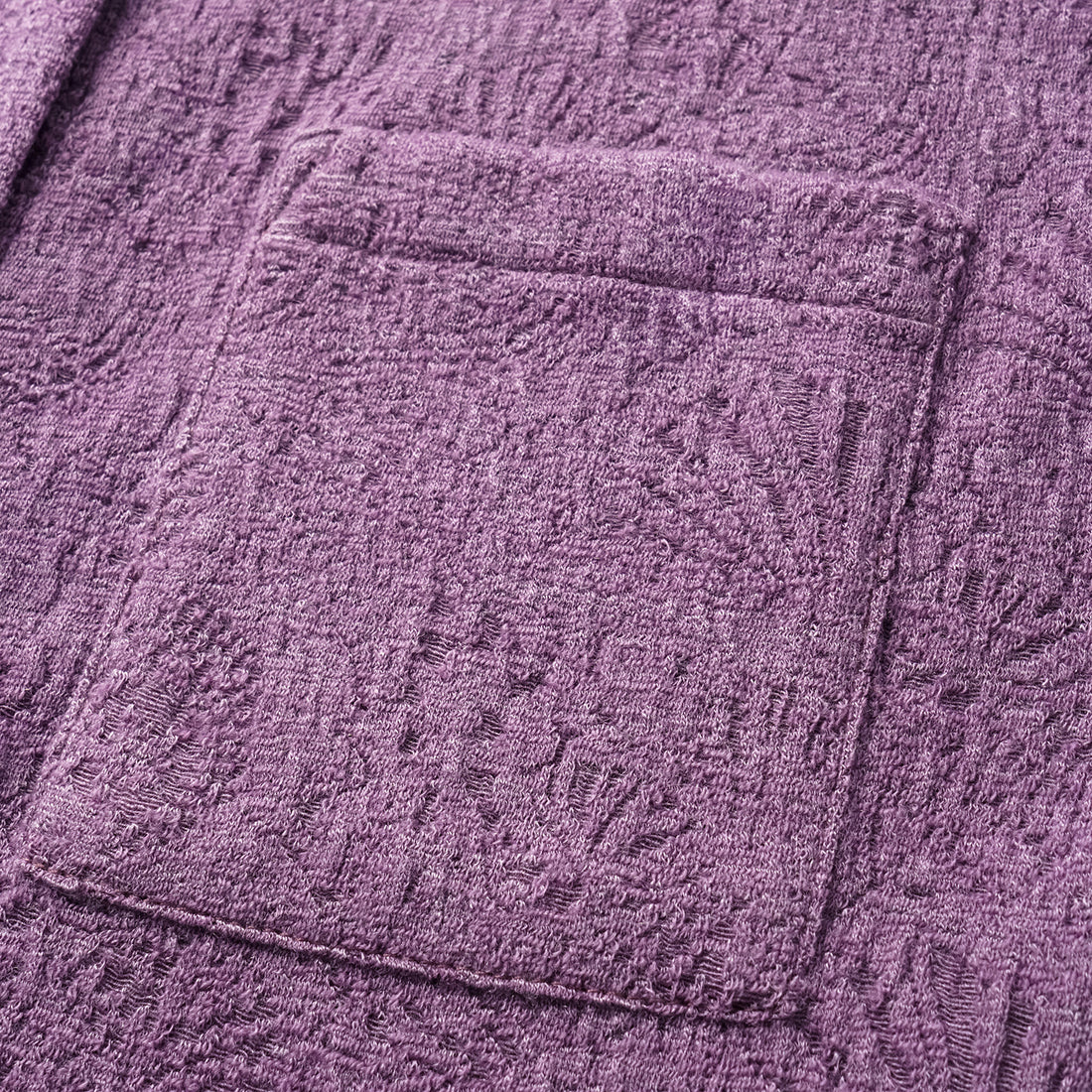 "Lazily in the Spring" Wool Jacquard Chinese Knitted Suit - Muyan Zhilan