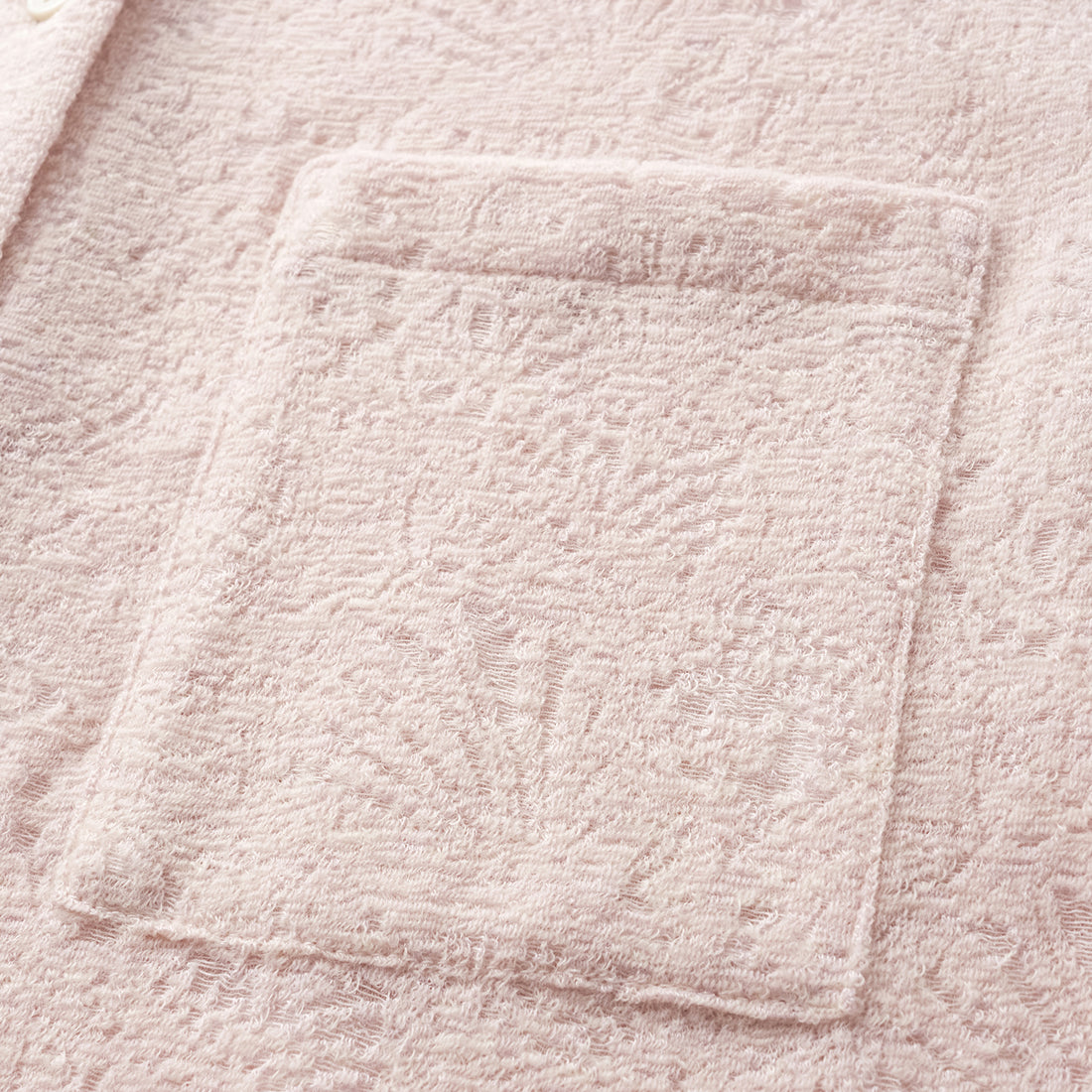 "Lazily in the Spring" Wool Jacquard Chinese Knitted Suit - Fragrance Powder Mist