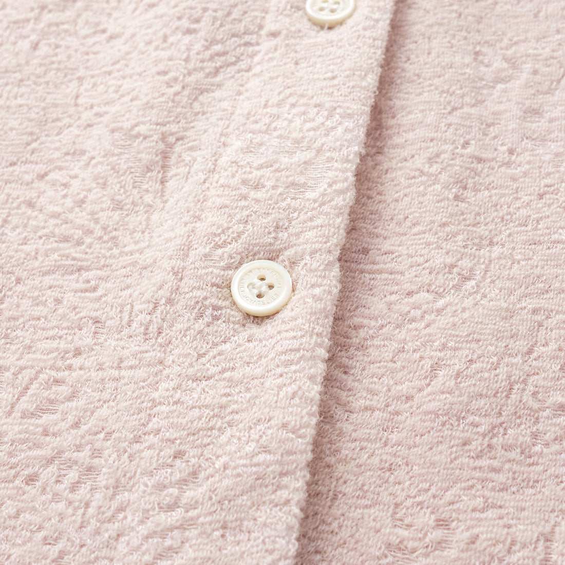 "Lazily in the Spring" Wool Jacquard Chinese Knitted Suit - Fragrance Powder Mist