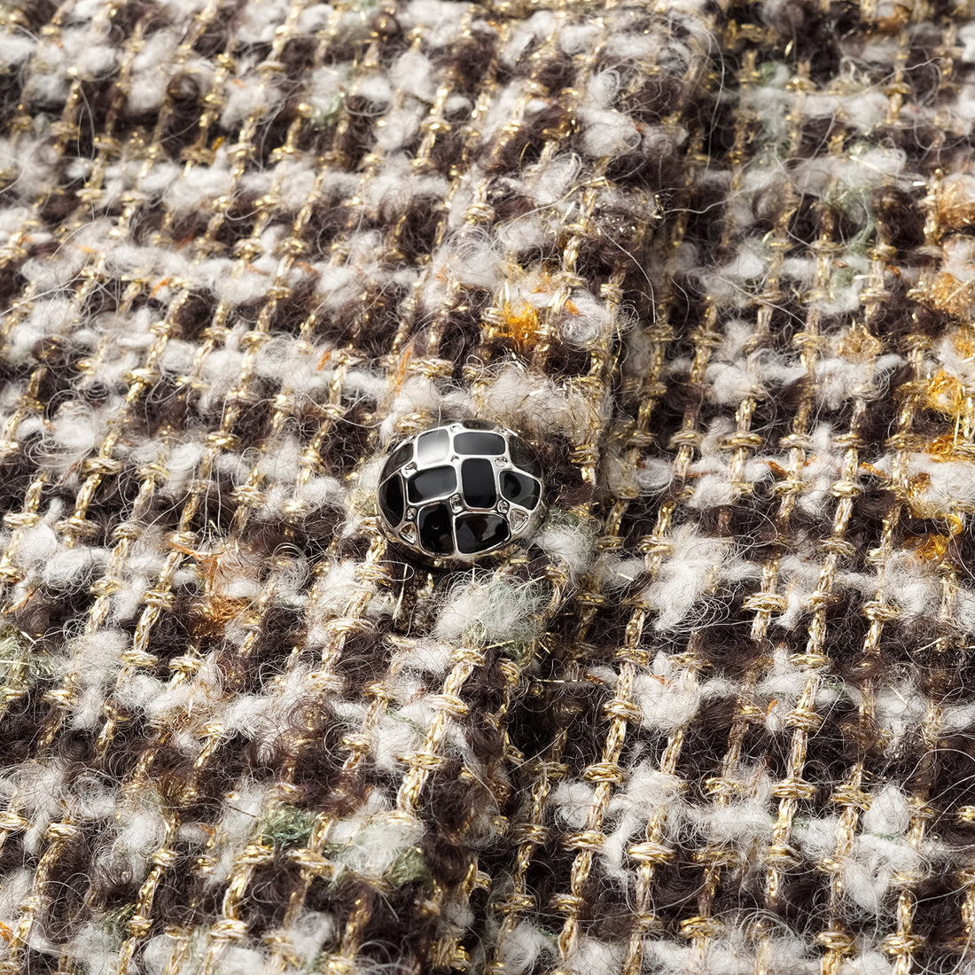 "Breeze boucle" British top light tweed vest - Caramel Drizzle