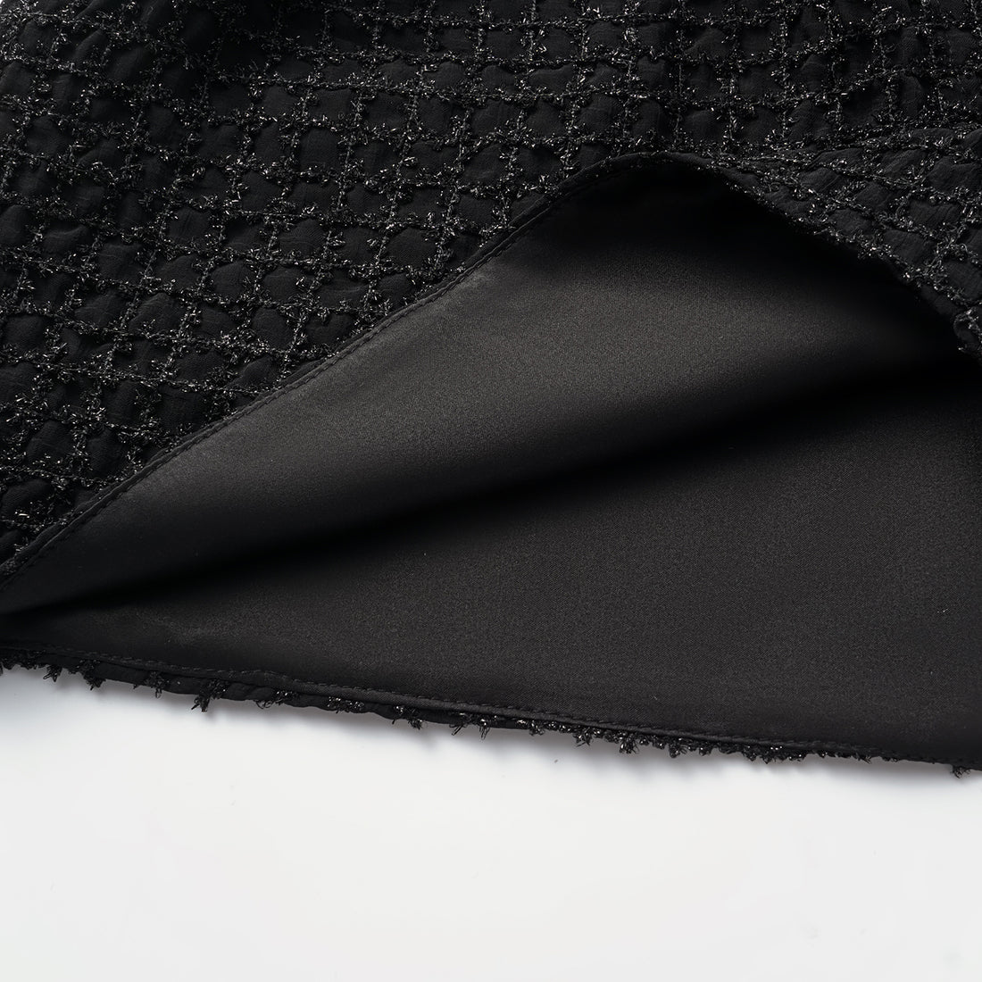 "Mayfair Datenight" Jacquard Lace Shorts—Midnight
