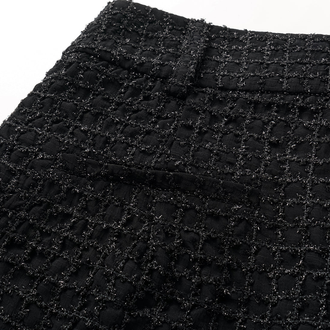 "Mayfair Datenight" Jacquard Lace Shorts—Midnight