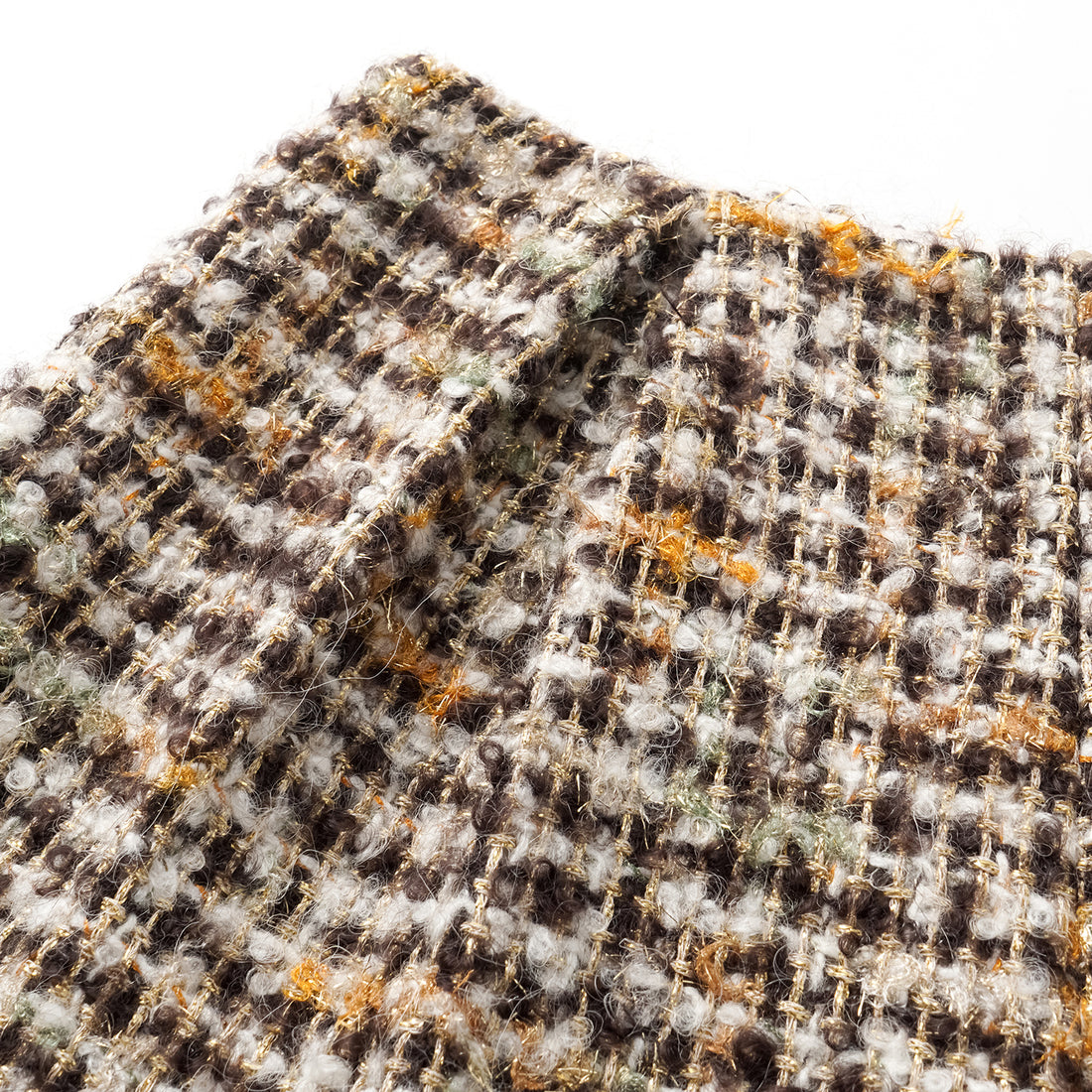 "Breeze boucle" British top light tweed shorts - Caramel Drizzle
