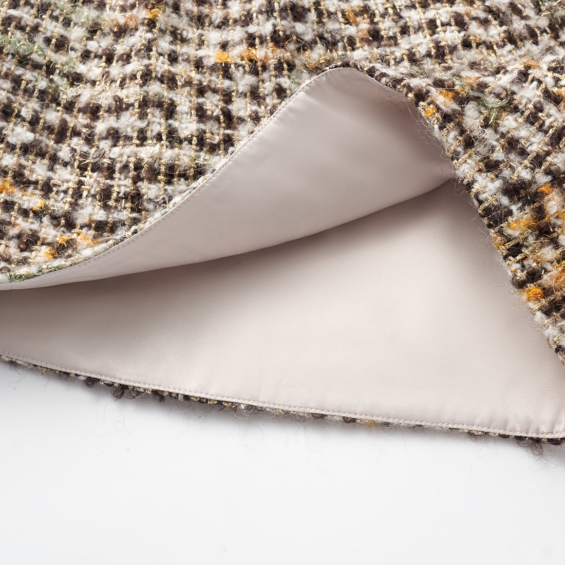 "Breeze boucle" British top light tweed shorts - Caramel Drizzle