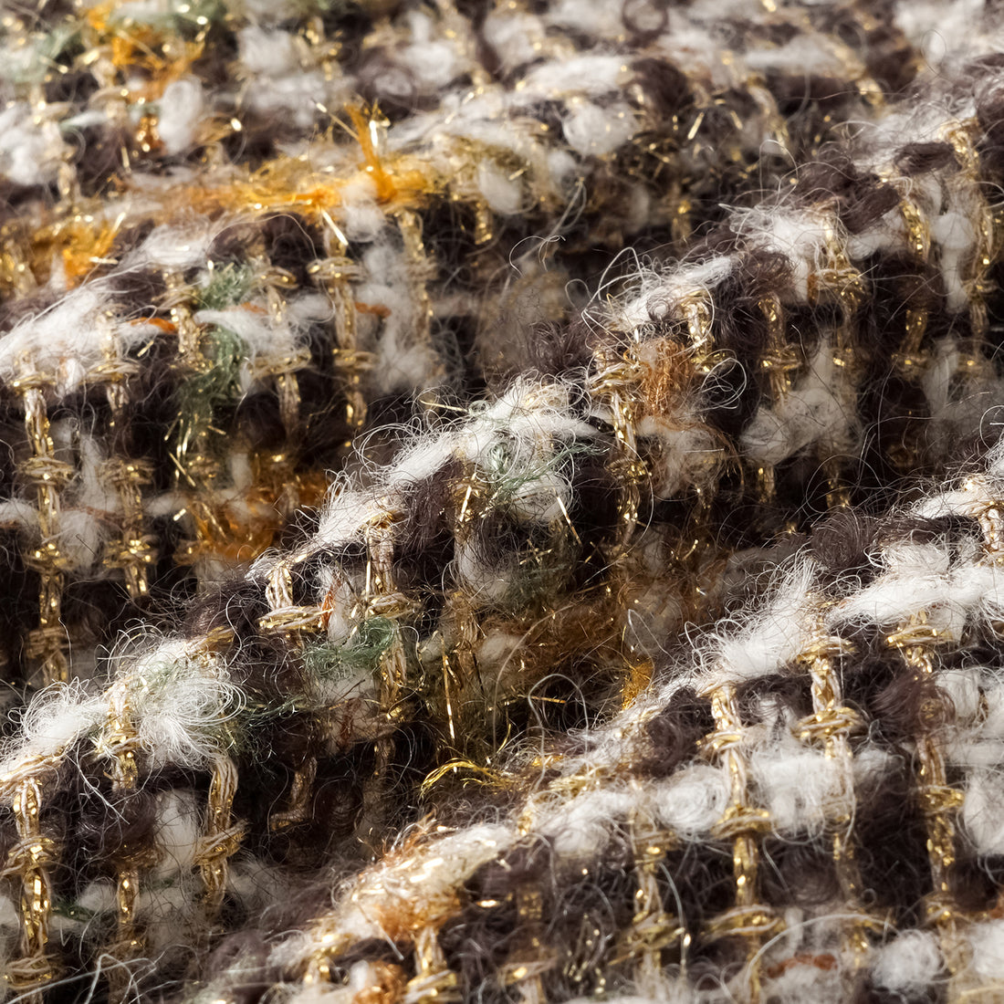"Breeze boucle" British top light tweed shorts - Caramel Drizzle