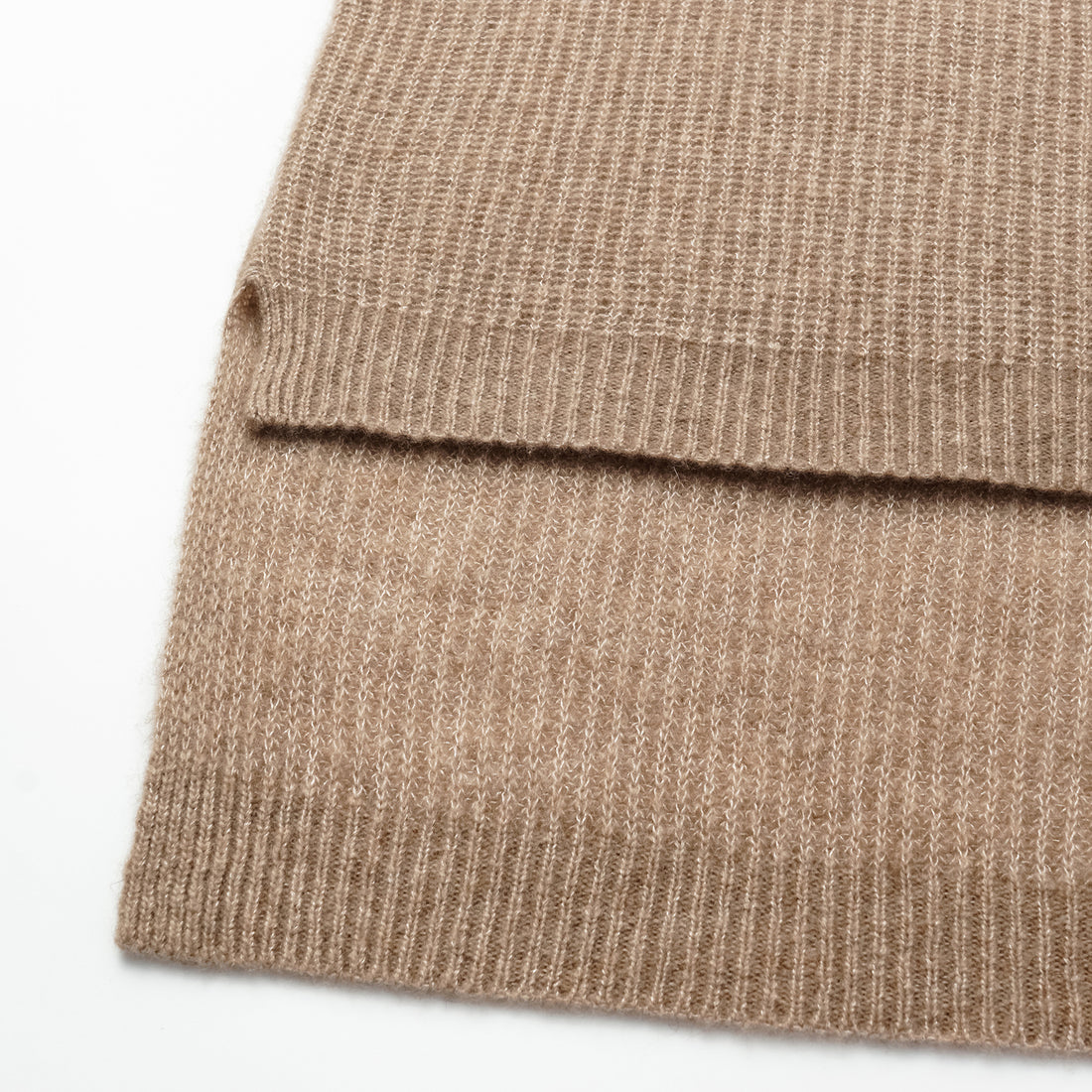 Autumn Diary Silk Cashmere Turtleneck Tunic—Earl Grey